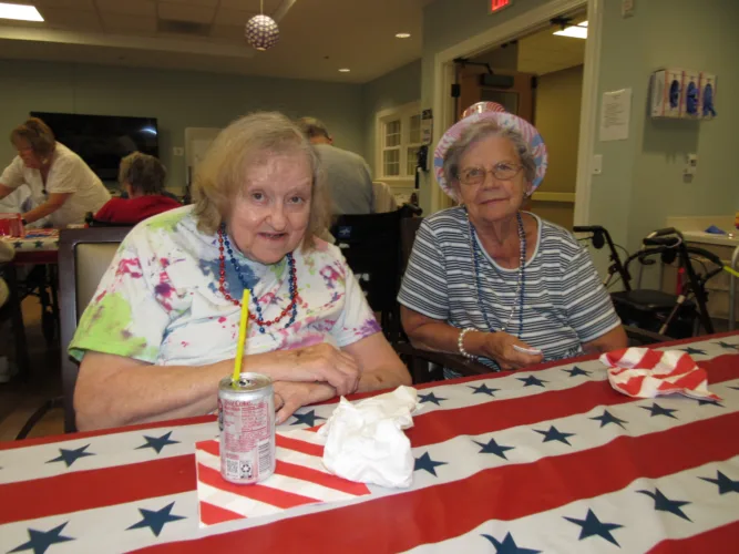 Continuous Care Center Residents Celebrate 250th Anniversary of USA With Patriotic Picnic